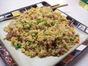 Recipe: Chinese ham and egg fried rice